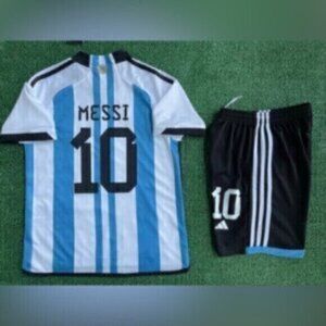 2022/23 Argentina kids soccer jersey youth Messi soccer kids